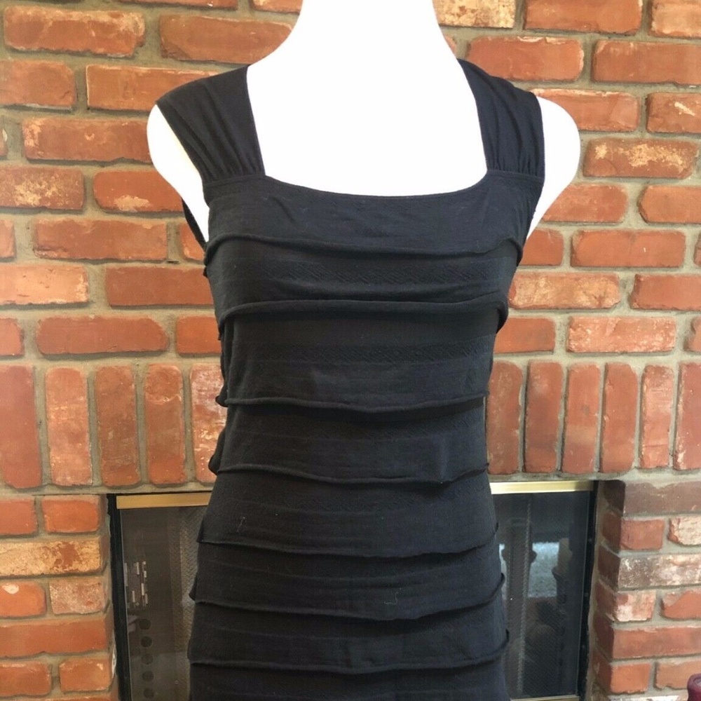 MAX STUDIO Black Ruffle Mini Dress - Picture 6 of 16